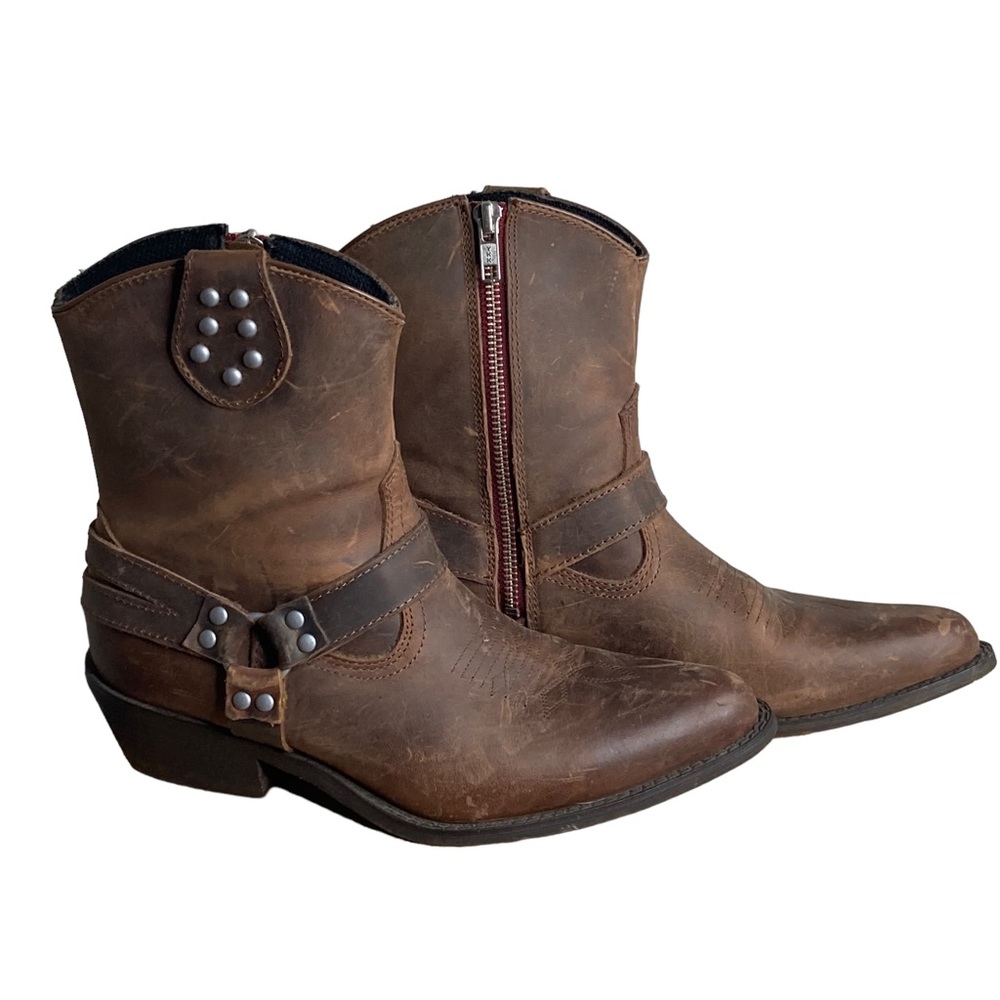 Size 7 Dingo women’s brown leather upper cowboy boots